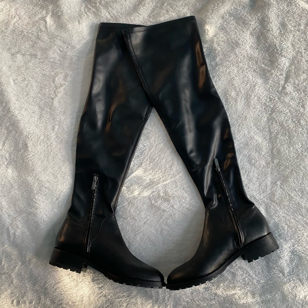 Sam Edelman Over the Knee Leather Boots - Picture 2 of 5